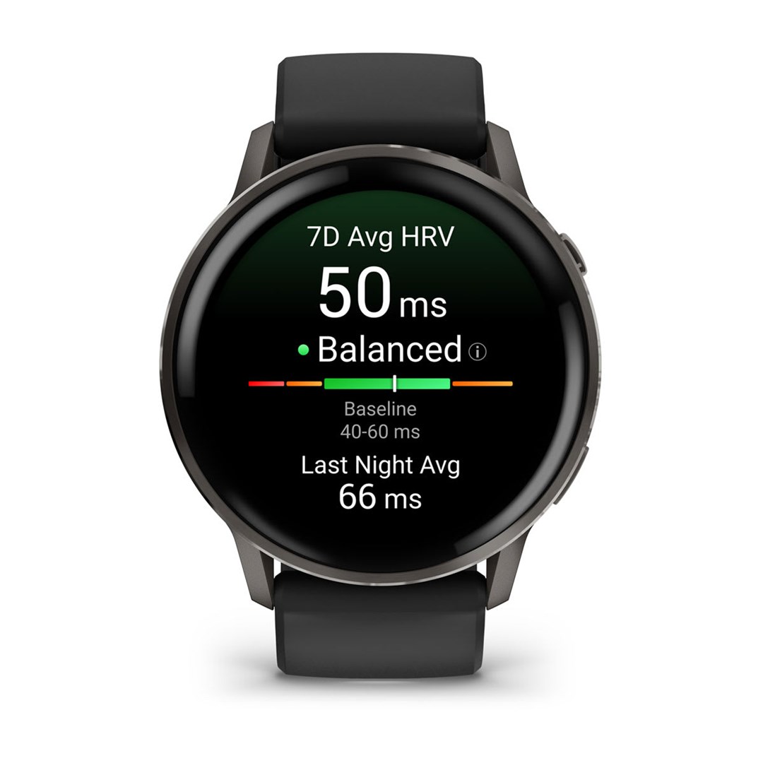 Ora inteligjente Garmin Venu 4, 45mm, rrip silikoni, e zezë