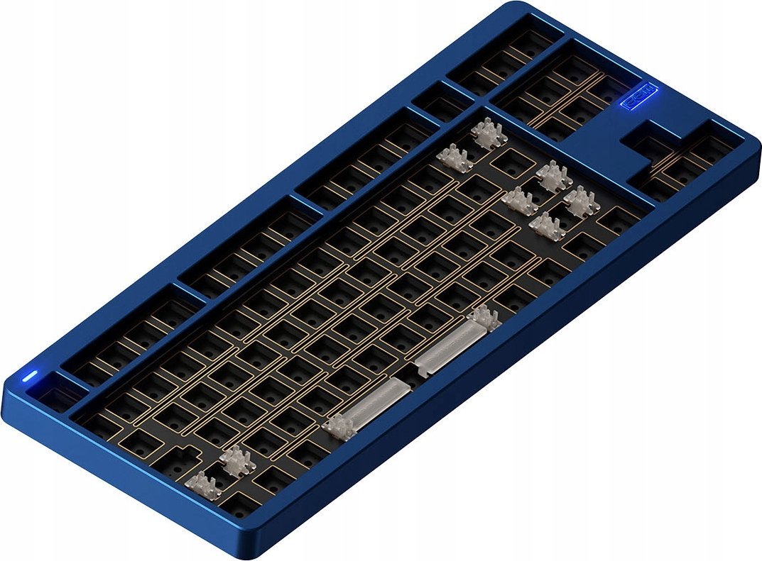 Tastierë mekanike wireless Nuphy Gem80, QMK VIA, Mystic Indigo