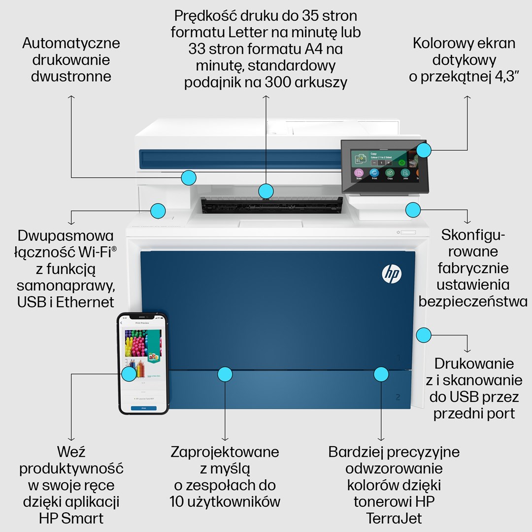 Pajisje multifunksionale HP LaserJet Pro 4302fdw, A4, laser, e bardhë