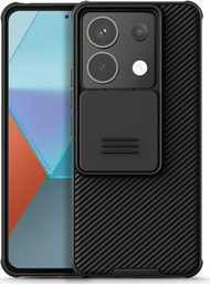 Futrollë telefoni Nillkin CamShield Pro për Xiaomi Redmi Note 13 Pro 5G dhe Poco X6 5G, mbrojtëse e fortë, e zezë