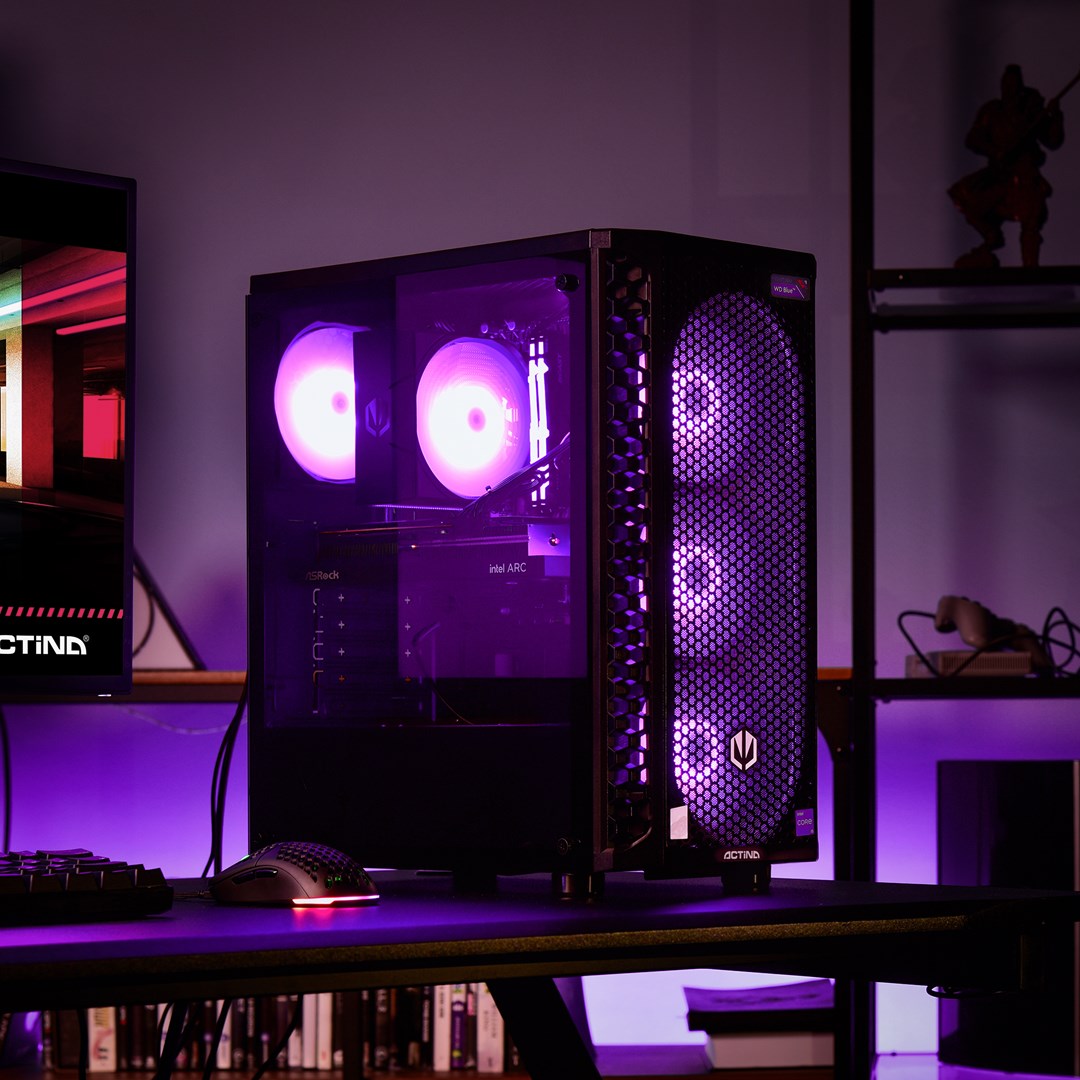 PC gaming Actina, Intel Core i5-13400F, 32GB RAM, 2TB SSD, RTX 4070 SUPER, i zi