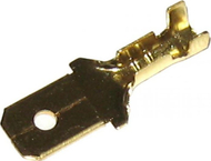 Сет конектори Libox LB0043, 6.3mm машки, злато, 100 парчиња