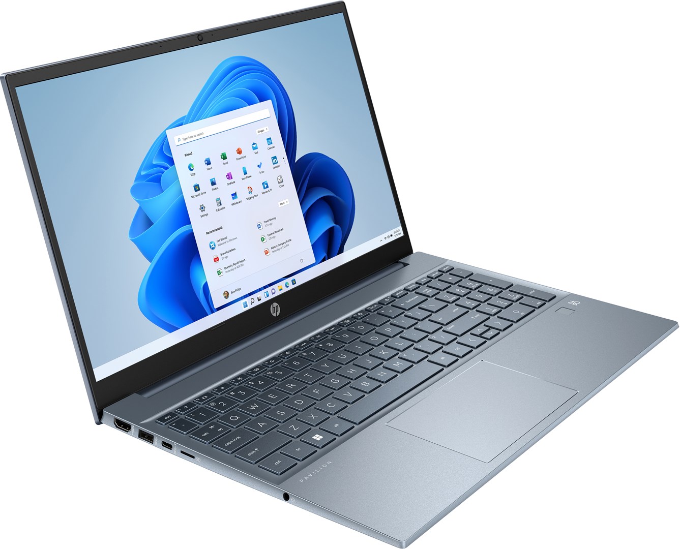 Laptop HP Pavilion 15-eh3144nw, 15.6", AMD Ryzen 5, 16 GB RAM, 512 GB SSD, i kaltër