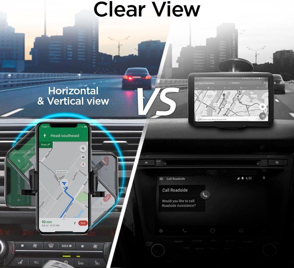 Mbajtës telefoni për veturë Spigen TMS24 000CG21945, universal, për hapje CD, i zi