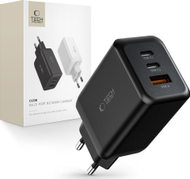 Karikues muri Tech-Protect C65W, 65W, 2x USB-C PD dhe USB-A QC 3.0, i zi