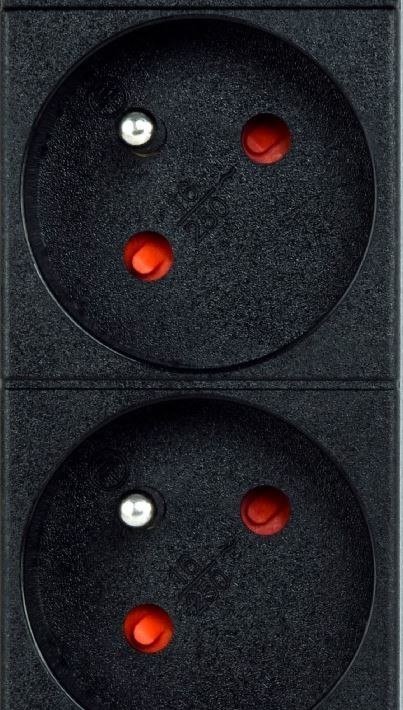 Лента за струја Gembird PDU 9xFR, 1U, 16A, 2m, црна