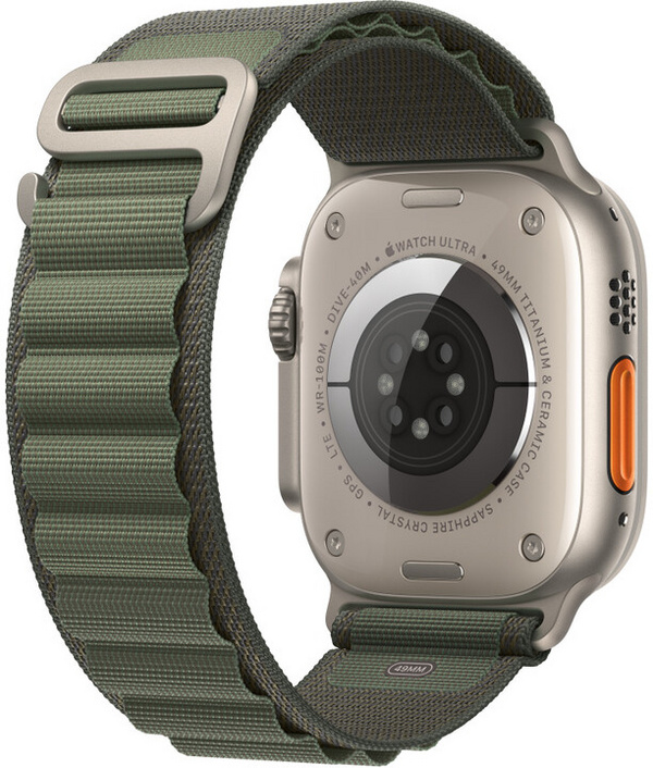 Apple Watch 49mm Band, Green Alpine Loop - Small