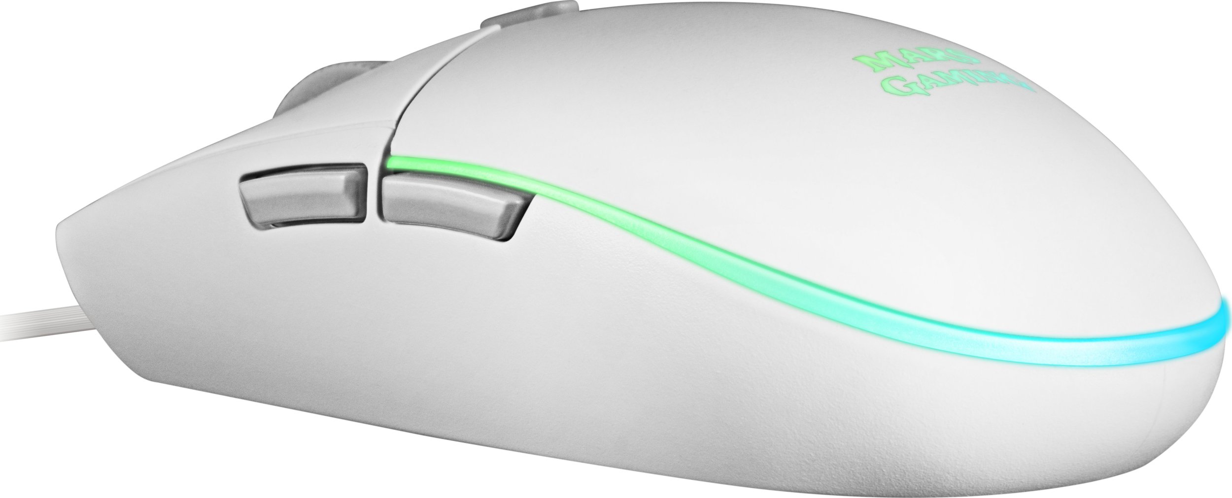 Maus gaming Mars Gaming MMG, 3200 DPI, RGB, i bardhë
