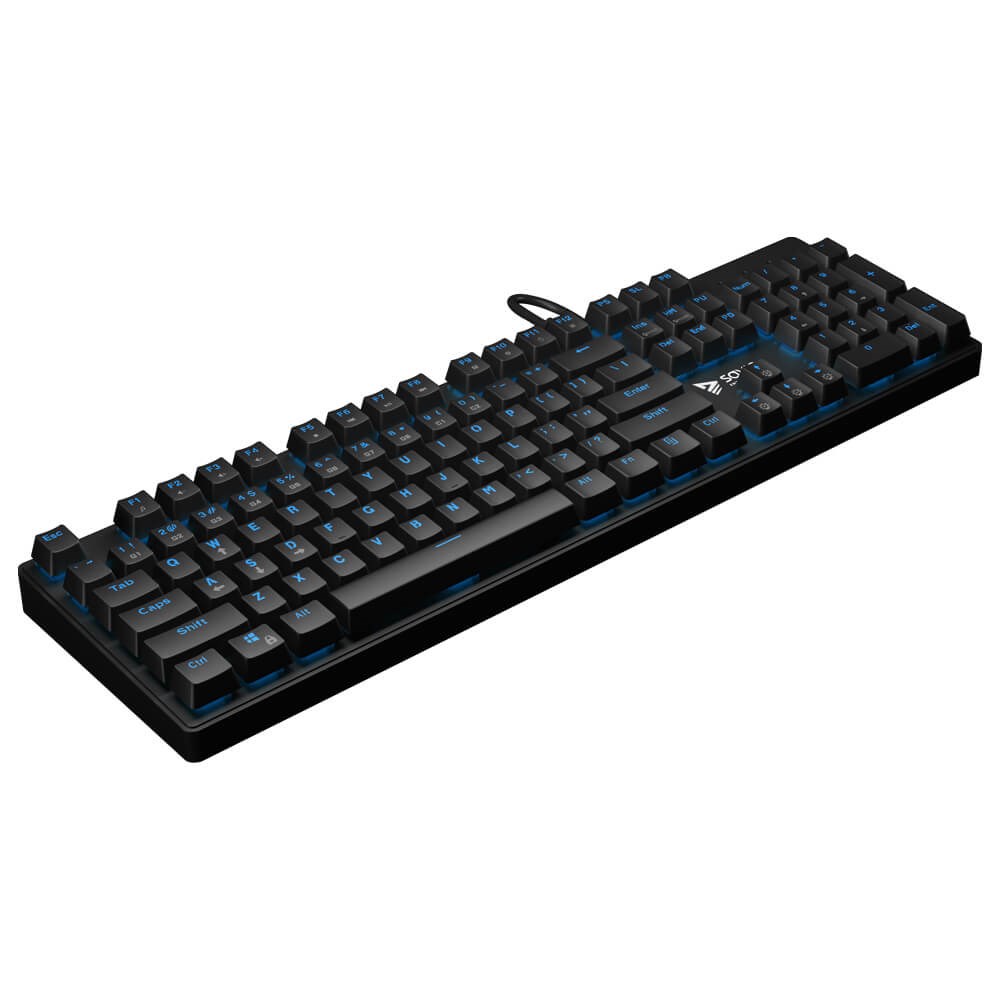 Tastierë mekanike Gaming Savio Tempest RX FULL, USB, e zezë / e kaltër