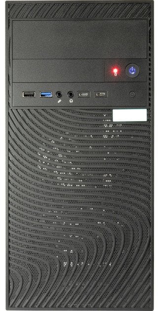 Куќиште за компјутер Inter-Tech IT-6516 Ripple, tower MicroATX, USB-C 3.2 Gen2, црно