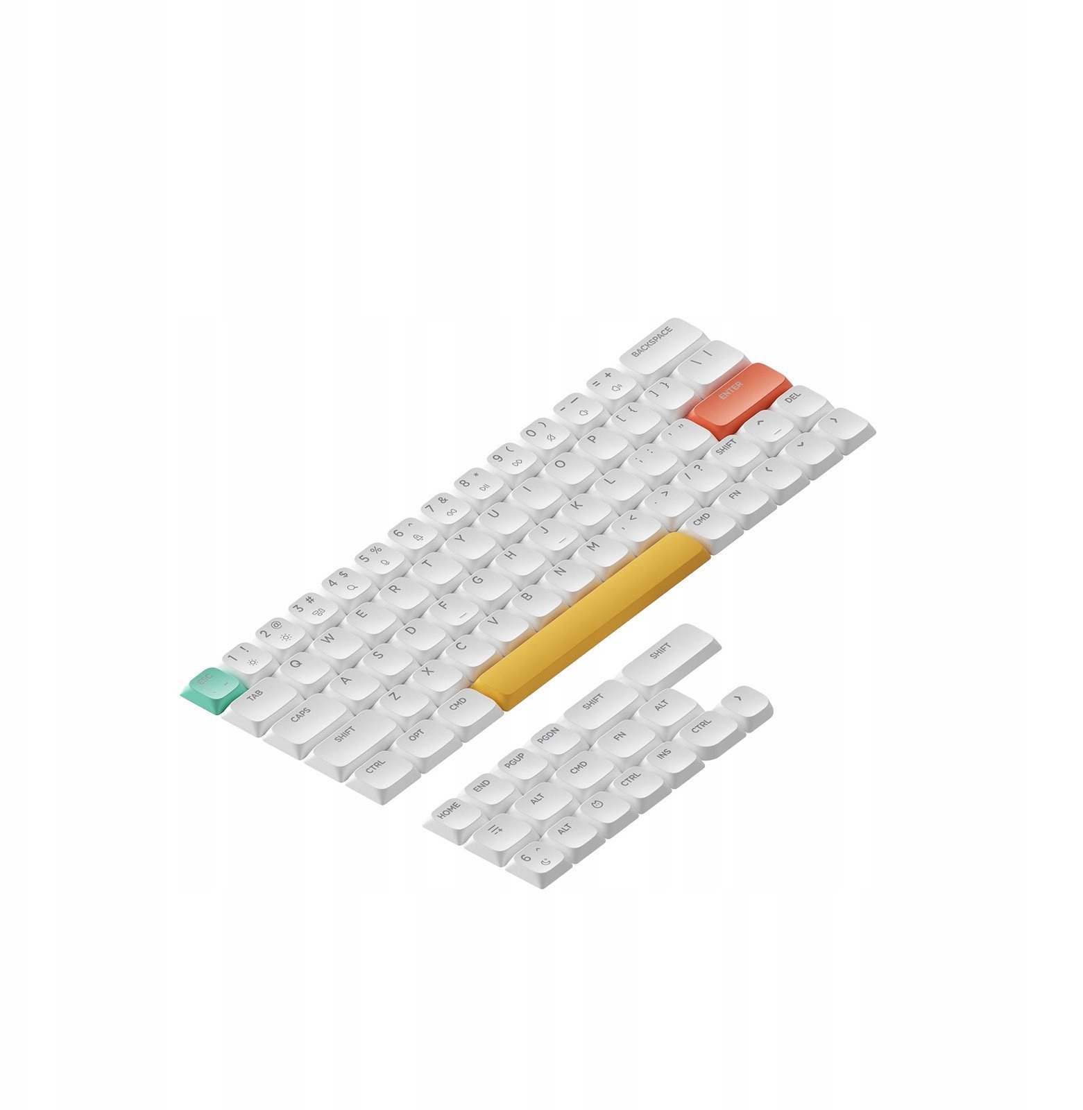 Tastierë mekanike wireless NuPhy Air60 V2, kompakte 60%, me QMK VIA, gri