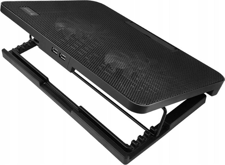 Stendë ftohëse për laptop Savio COS-02, 2 ventilatorë, LED i kuq, e zezë