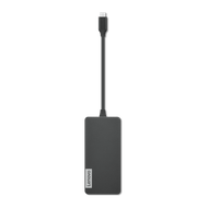 Docking station Lenovo GX90T77924, USB C, 7 në 1, gri
