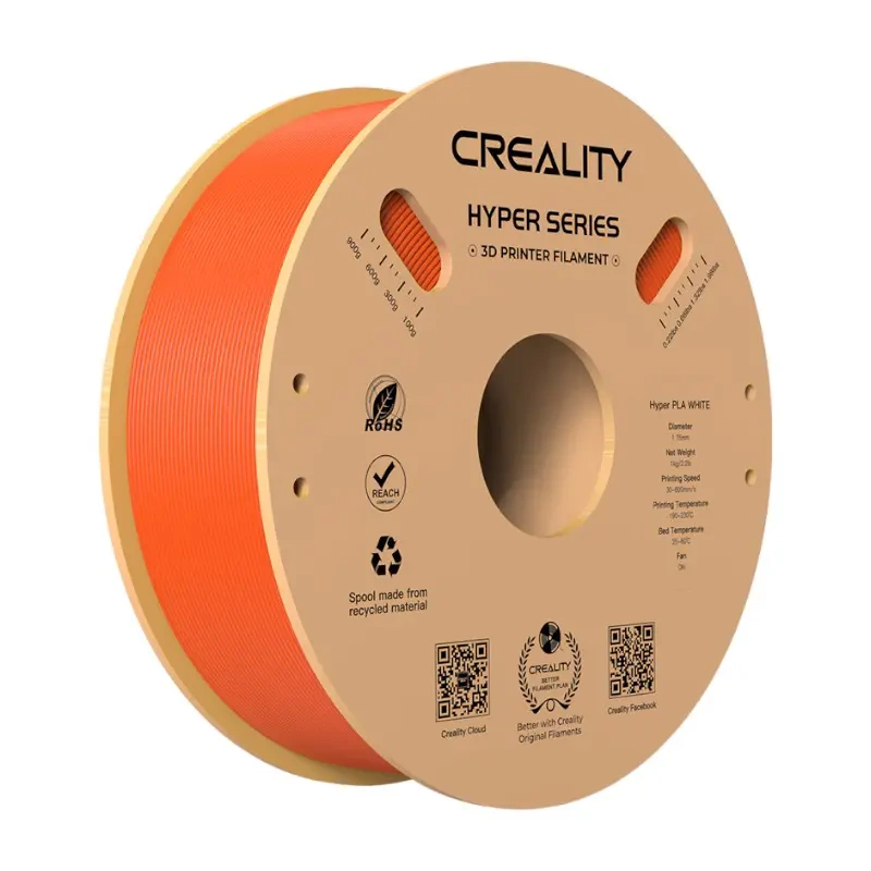 Filament 3D Creality Hyper PLA, 1kg, portokalli