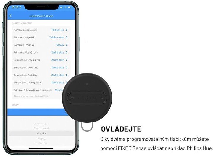 Gjurmues smart FIXED Sense, i zi