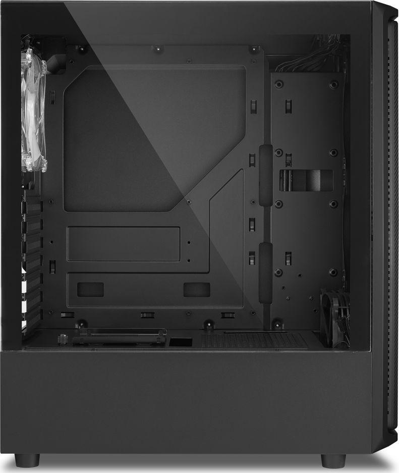 Kasë për kompjuter Sharkoon SK3, RGB, i zi