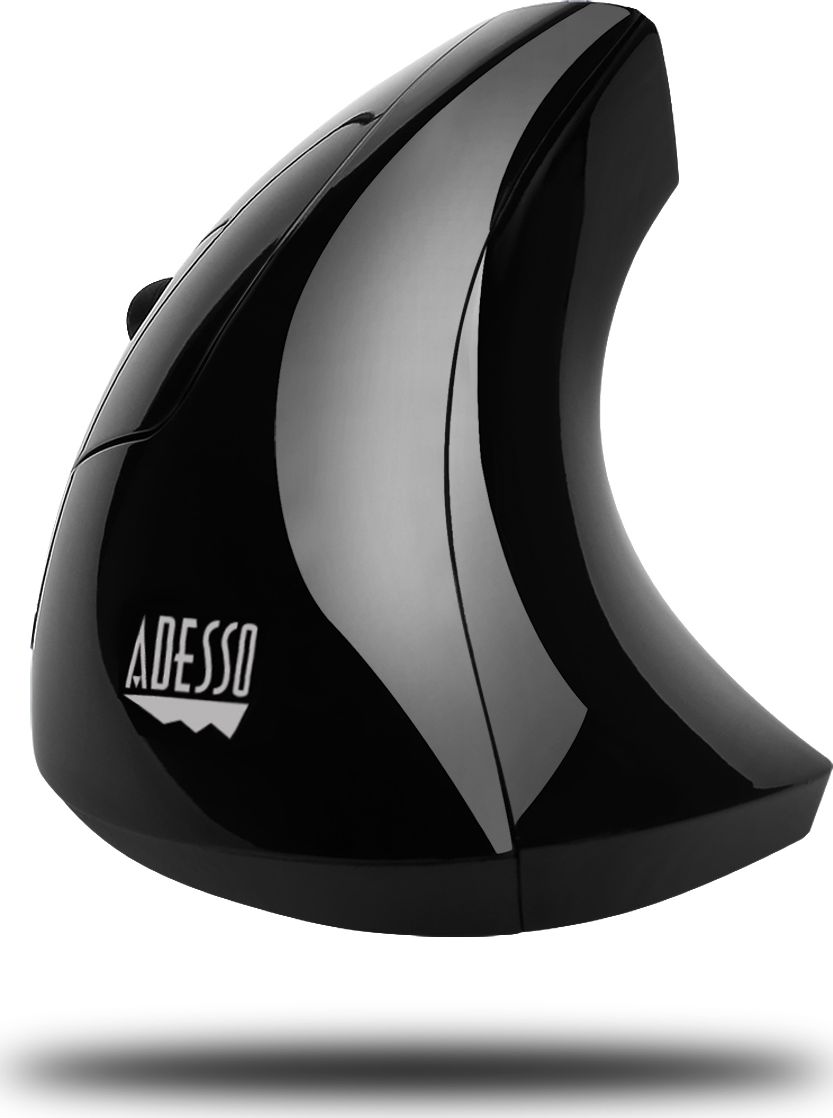 Maus wireless Adesso IMouse E90, vertikal për mëngjarash, 1600 dpi, i zi