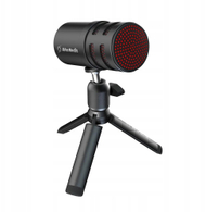 Mikrofon VERSATI Go USB Cardioid, reduktim zhurme AI, dalje për kufje, i zi