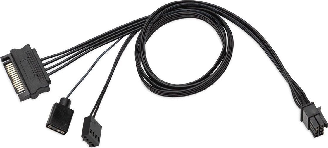 Kabllo energjie EKWB EK Loop OmniLink SATA, për ventilatorë dhe D RGB, 50cm, e zezë