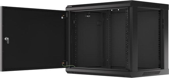 Kabinet rrjeti muror Lanberg WF01-6409-00B, 19", 9U, i zi