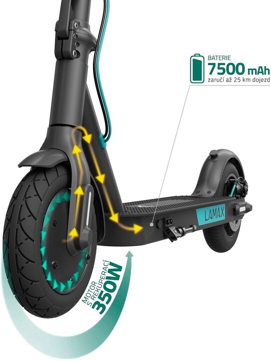 [OUTLET] Skuter elektrik LAMAX E-Scooter S7500 Plus, i zi