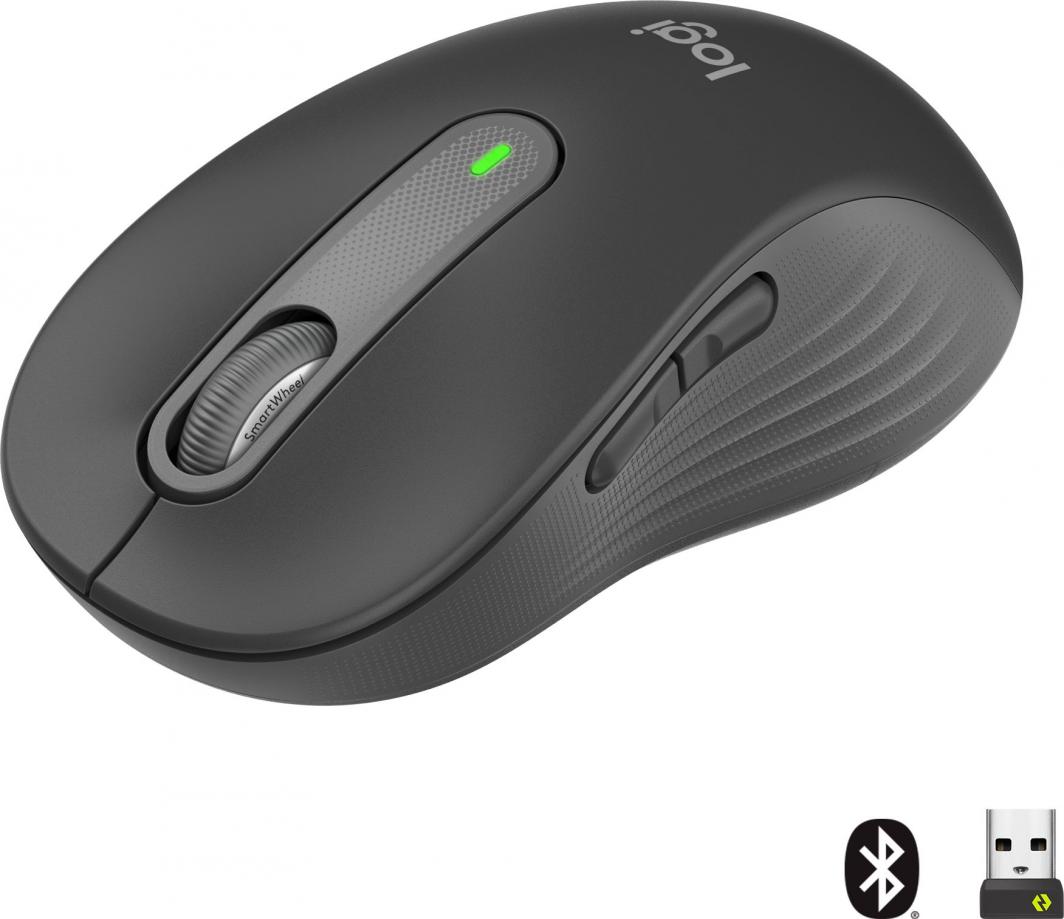 Глушец Logitech M650, wireless, Bluetooth, USB, сива