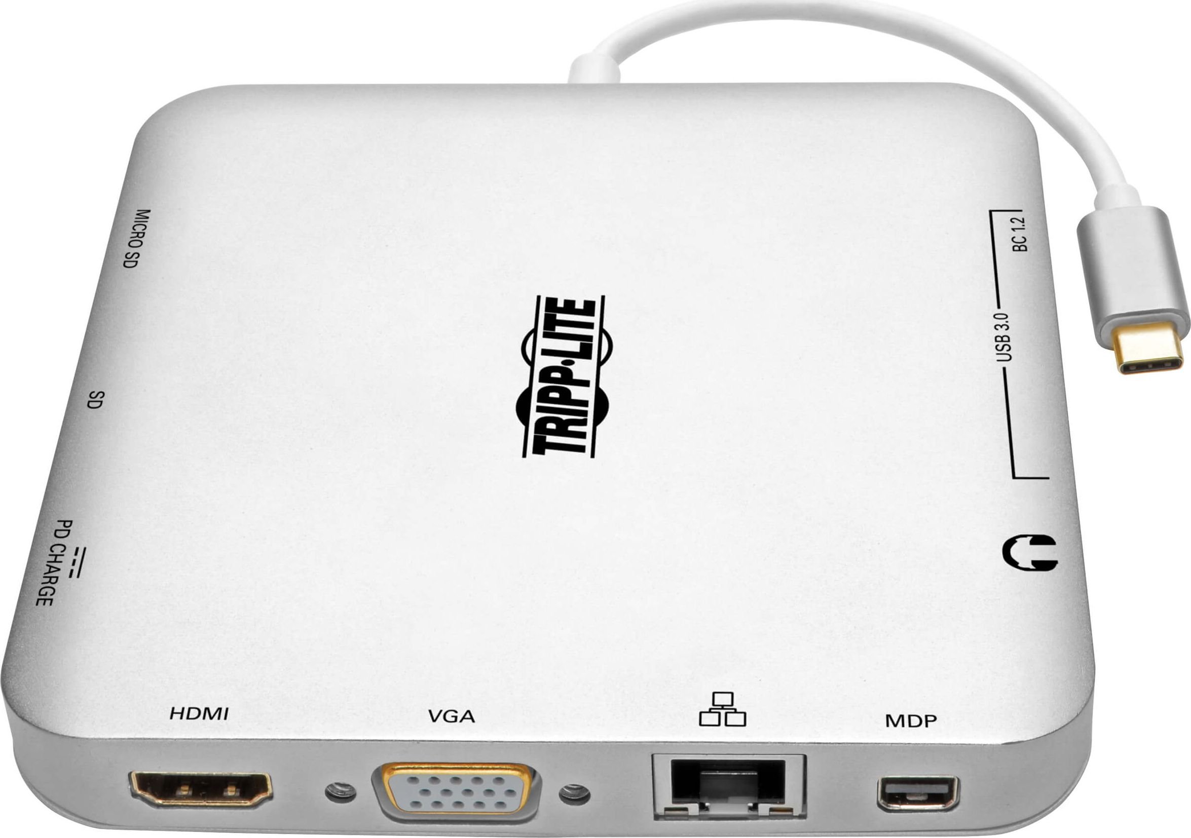 Docking station Tripp Lite U442 DOCK2 S, USB C, 4K, Power Delivery 60W, gri