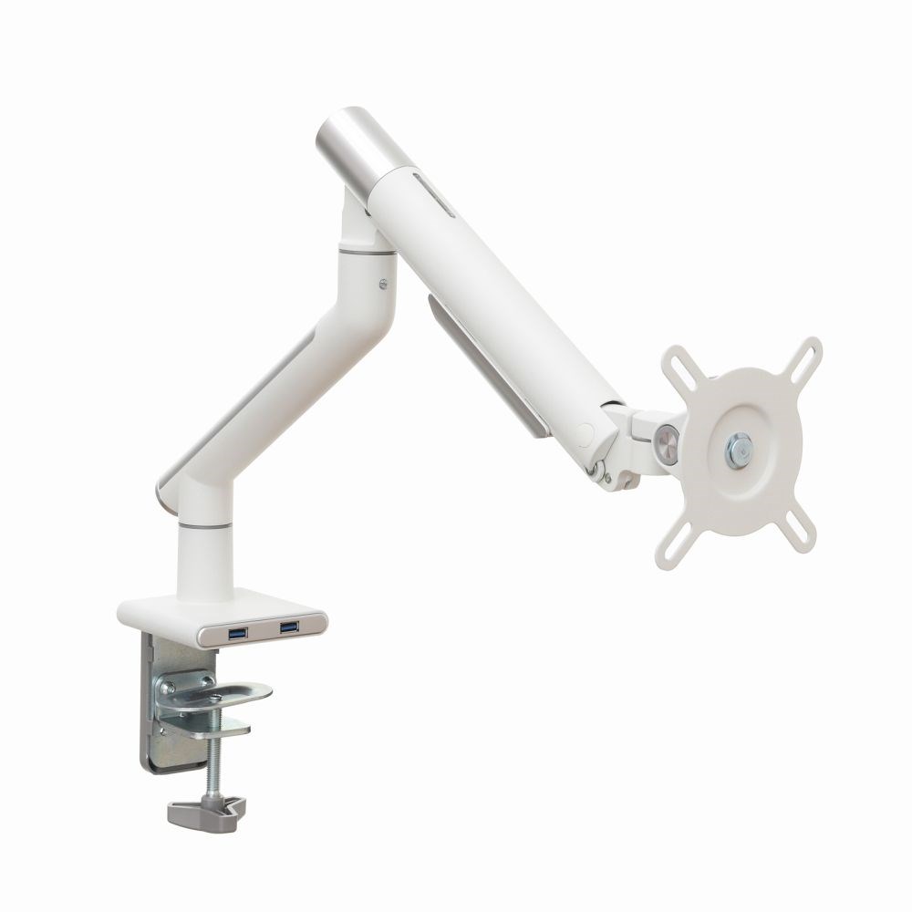 Mbajtëse monitori ART L-19GD, 17-32", 9kg, VESA 100x100, Gaz, e bardhë