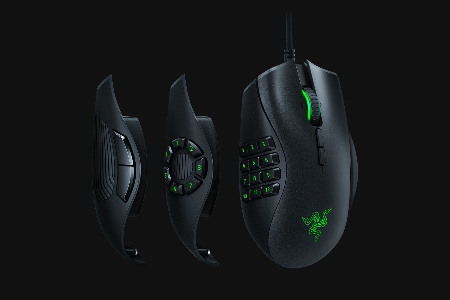 Maus Razer Naga Trinity, 16000 DPI, USB, i zi