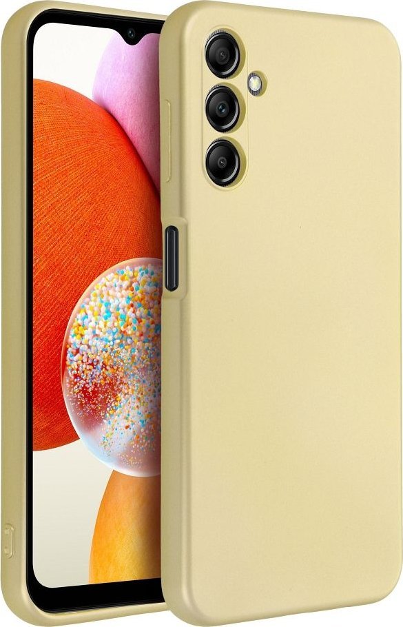 Mbulesë telefoni OEM Metallic për Samsung A14 5G A14 4G, metalike, ngjyrë ari