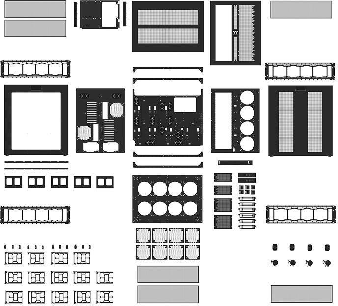 Kasë Thermaltake Core W200 Super-Tower, Të ndryshme