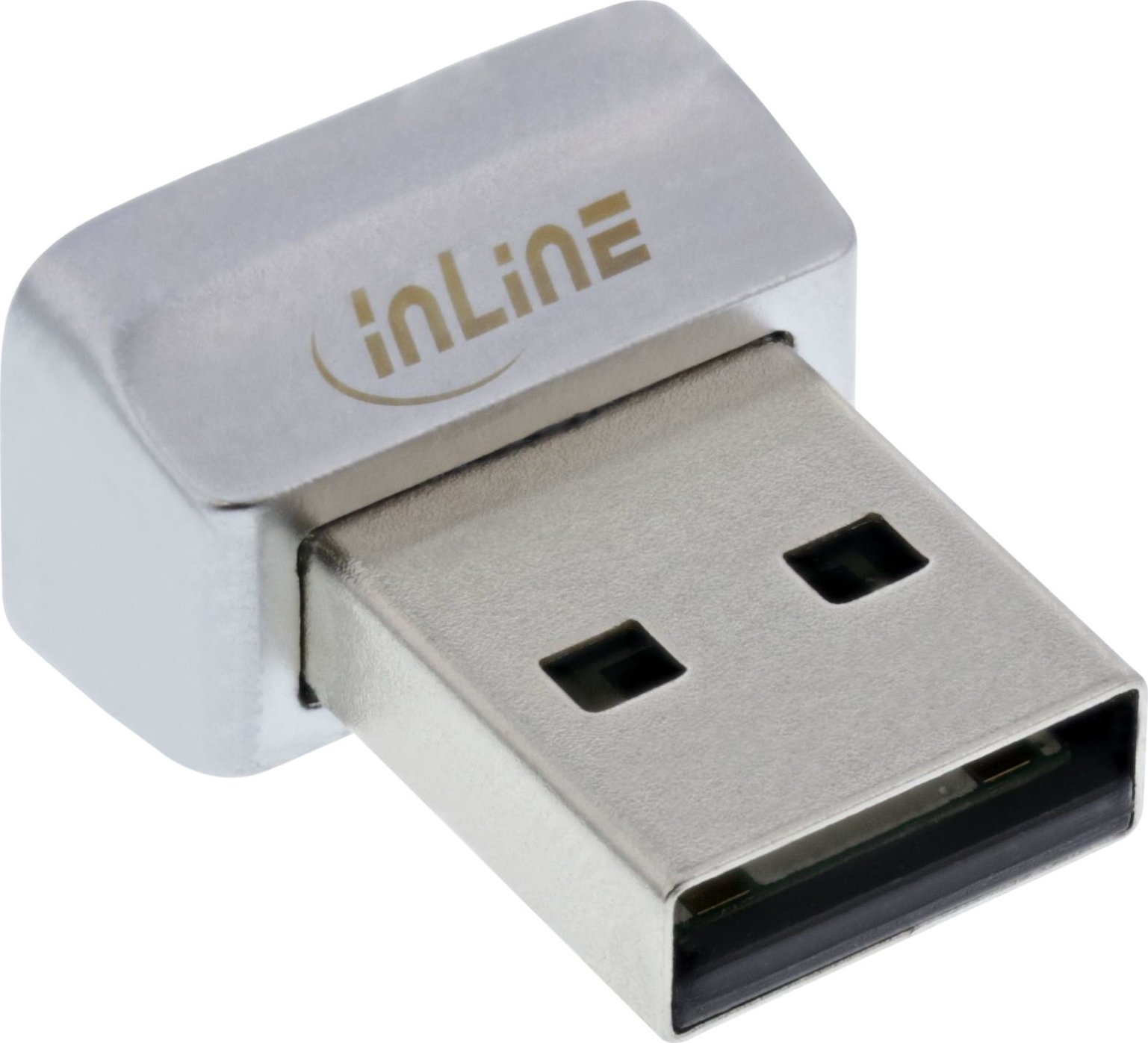 Skaner gjurmësh gishtash InLine USB, kompatibil me Windows Hello, i zi
