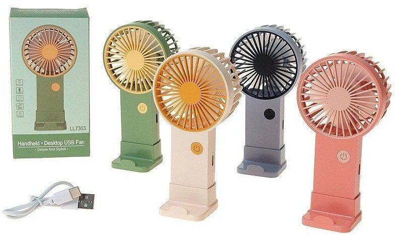 Ventilator tavoline USB ADAR MIX, kompakt 13 x 6.7 x 4 cm, dizajn i përzier