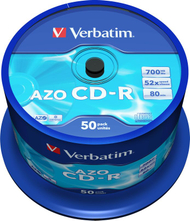 Set i CD-R Verbatim 700Mb 43343, 52x, 50 copë