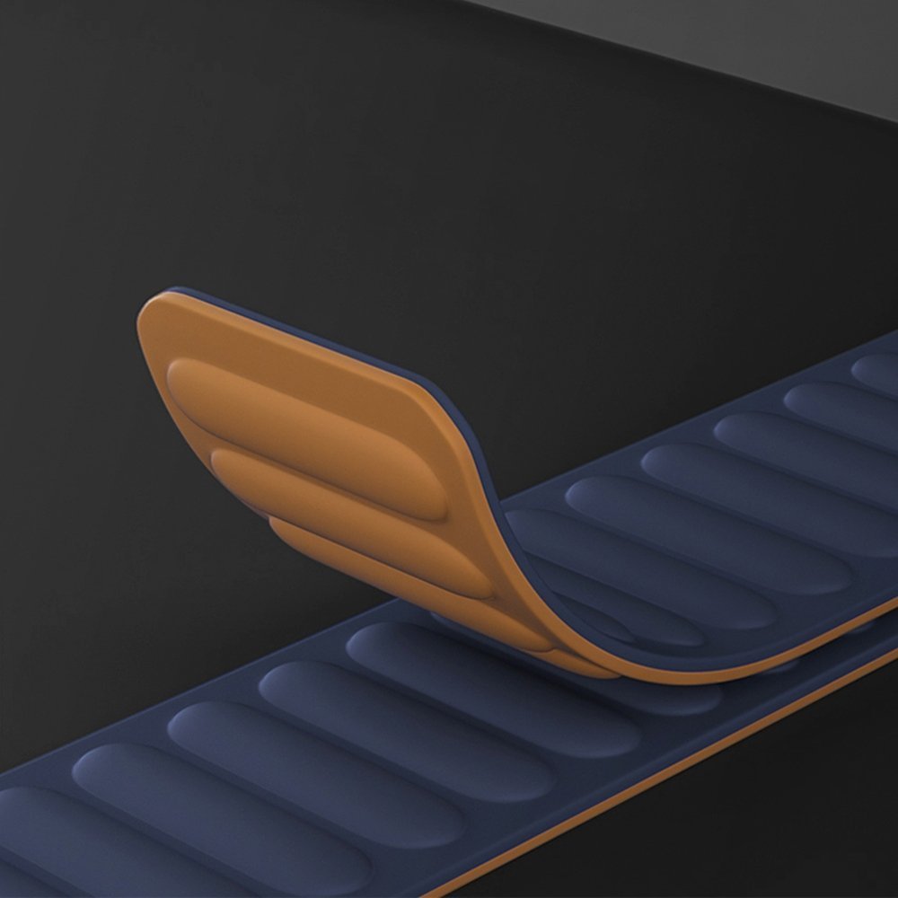 Rrip ore Hurtel Magnetic Strap për Apple Watch 7 41mm, byzylyk magnetik, blu