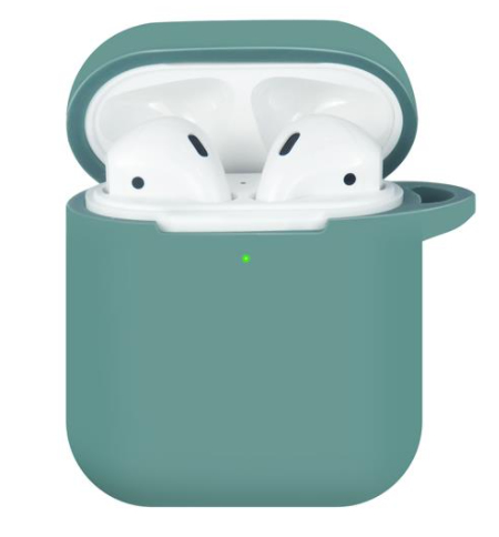 Kuti mbrojtëse TerraTec AirBox për AirPods, silikoni, e gjelbër