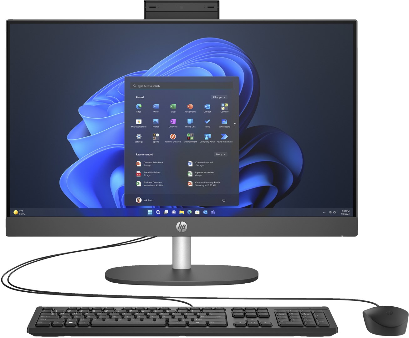 Kompjuter All-in-One HP 240 G10, i5-1335U 8GB 512GB, i zi