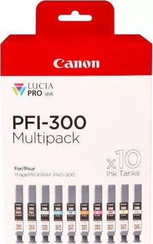 Kasje boje Canon PFI 300, set 10 copë, LUCIA PRO, multikolor