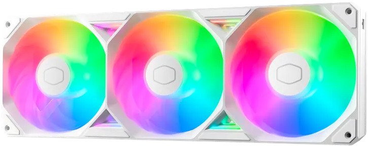 Set ventilatorësh Cooler Master SickleFlow Edge 360 ARGB, 120mm, White Edition, të bardhë