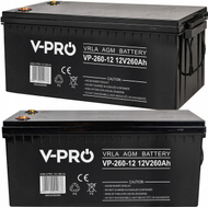 Bateri AGM VOLT POLSKA VPRO, 12V, 260Ah, gri
