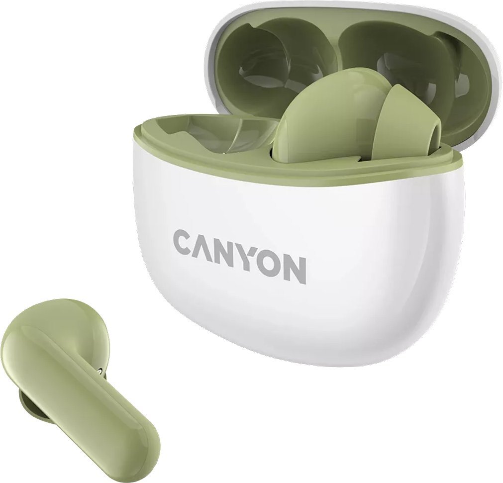 Kufje pa tel Canyon TWS 5, Bluetooth 5.3, 7.5 orë bateri, gri