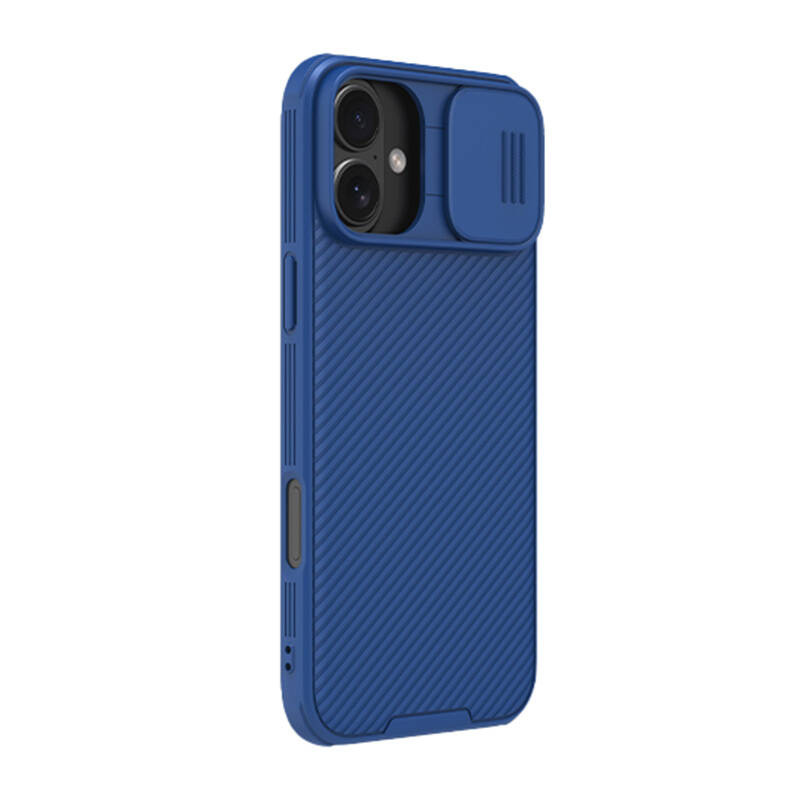 Mbrojtëse telefoni Nillkin Camshield Pro, për iPhone 16 Plus 6.7", slajder kamere, blu