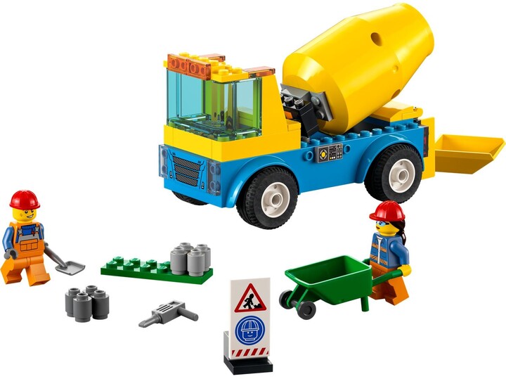 Set lodër LEGO City 60325 Concrete mixer truck, 85 pjesë