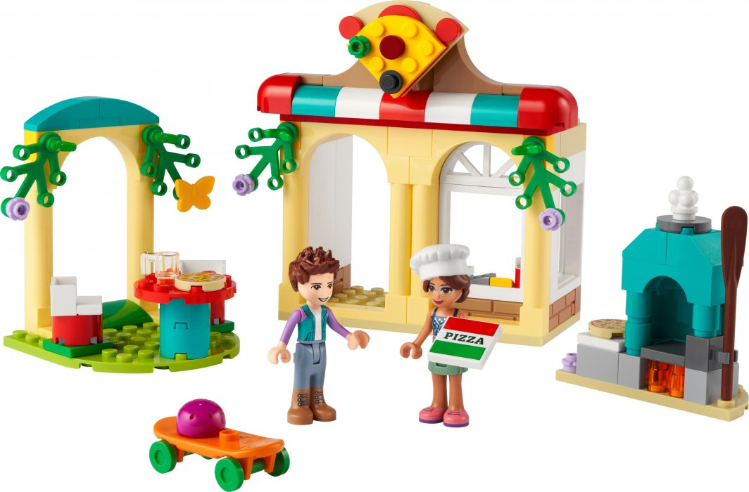 Set lodër LEGO® Friends 41705 Pizzeria in the town of Heartlake, 144 pjesë
