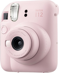 Aparat fotografik instant Fujifilm Instax Mini 12, lente 60mm, me blic, rozë