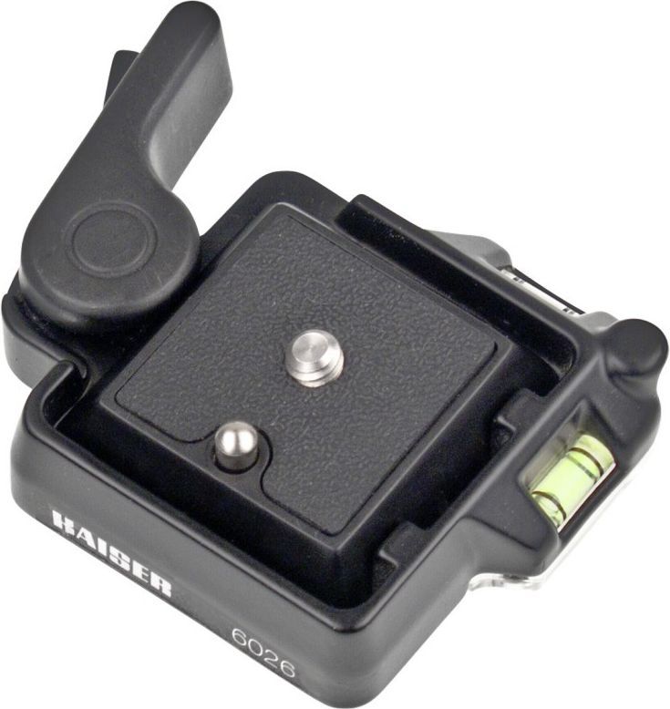 Bazë tripod Kaiser Quick Release 6026, alumin, fileto 3/8" me adapter 1/4"