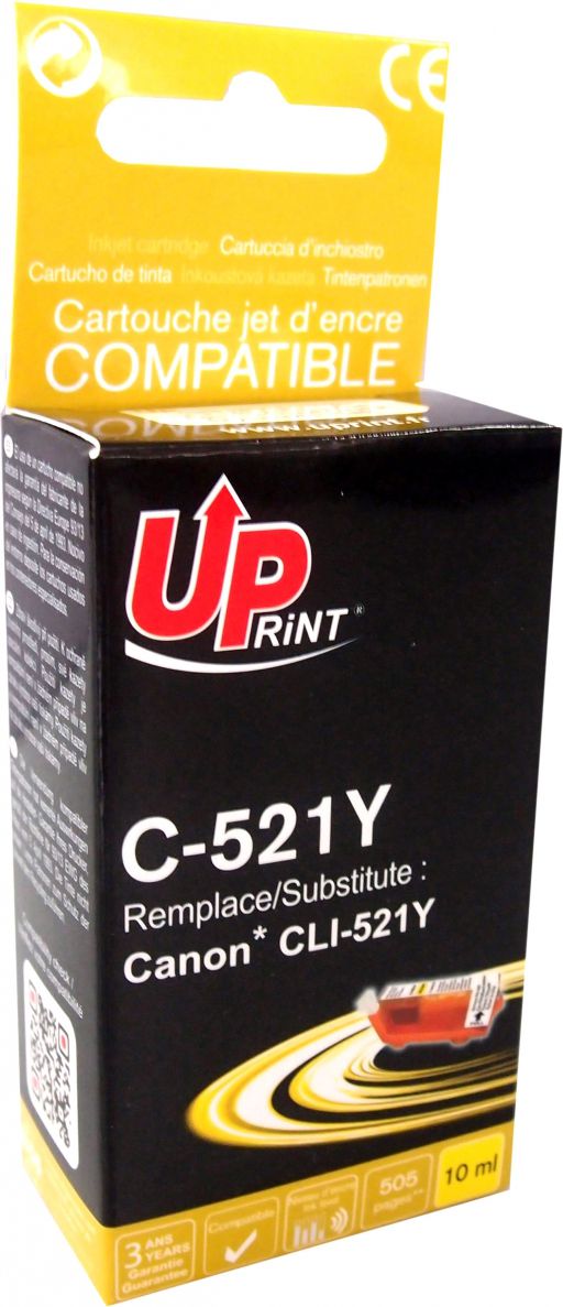Ngjyrë për printer UPrint C-521Y / CLI521Y, e verdhë