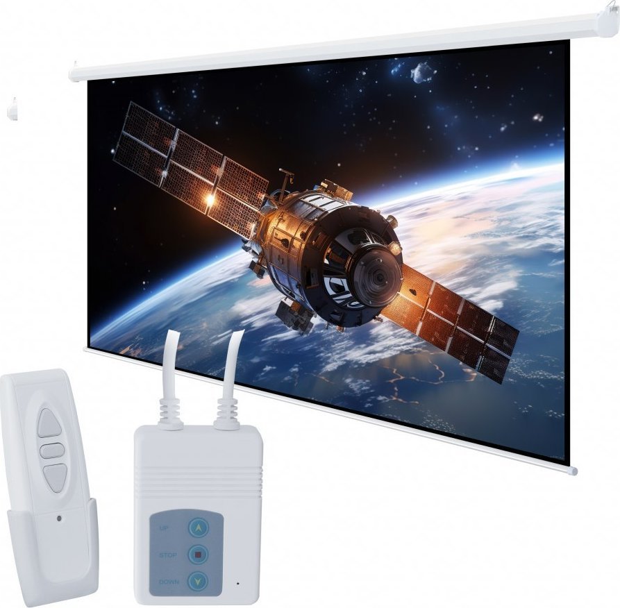 Ekran projekcioni elektrik ART EA-100, 140", 1:1, i bardhë