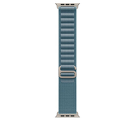 Apple Watch 49mm Loop, Light Blue Alpine Loop, Large, Natural Titanium Finish