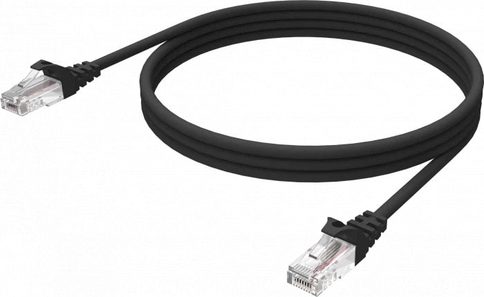Kabull rrjeti Vision TC 1MCAT6A, Cat6a U UTP, 1m, i zi